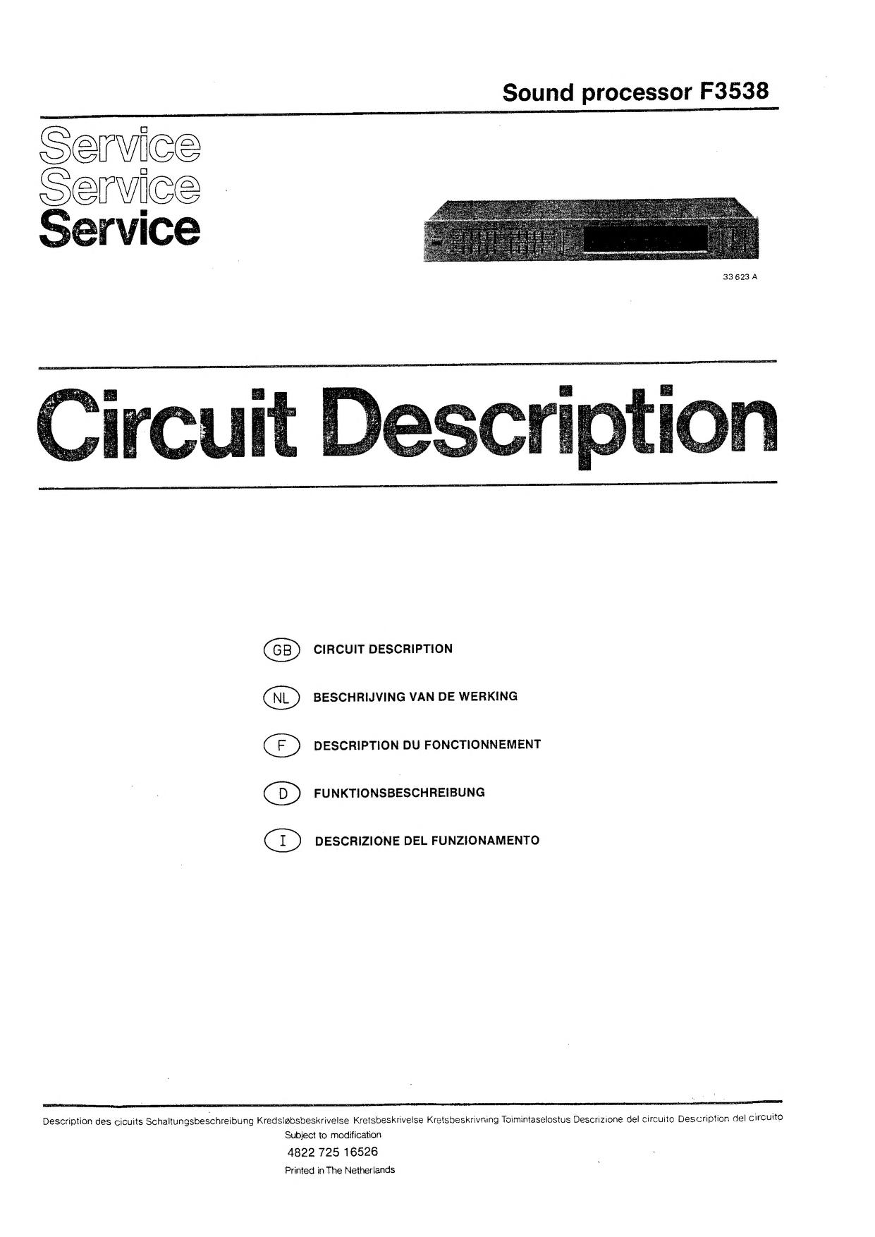 steek Initiatief spreken Manual: F3538 SM PHILIPS DE NL FR EN IT : Free Download, Borrow, and  Streaming : Internet Archive